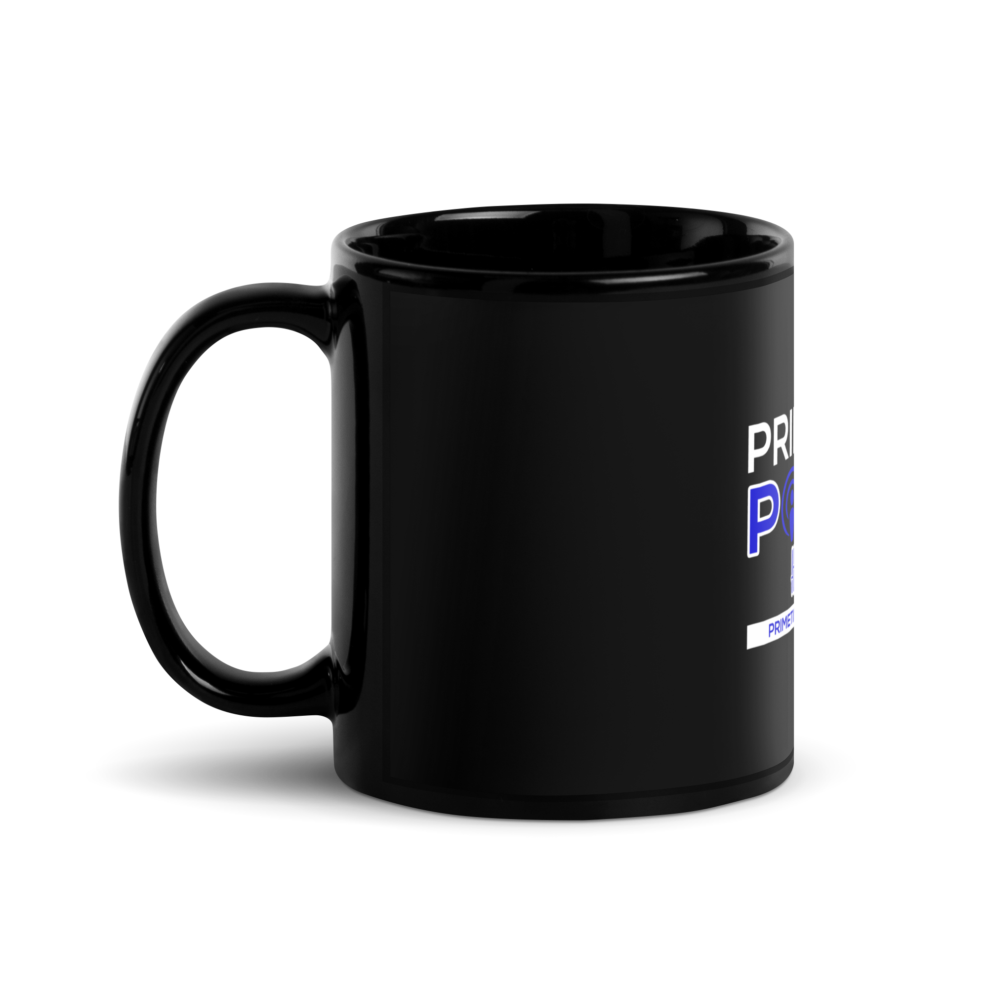 Primetime Power Show - Black Glossy Mug - Image 2